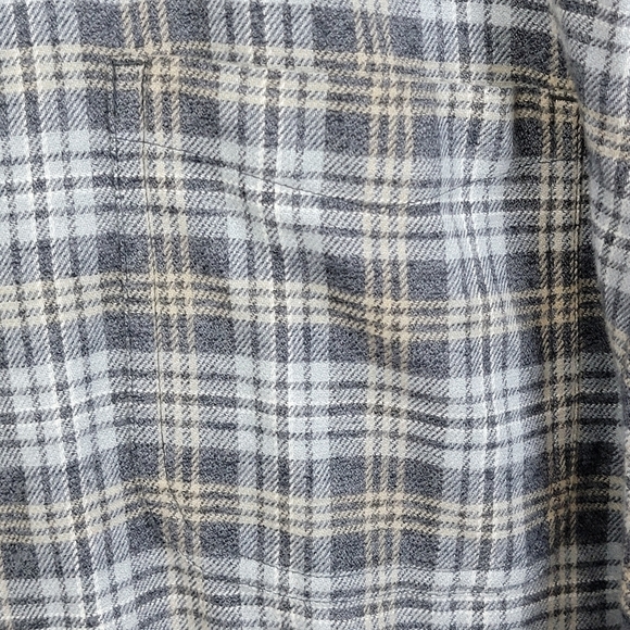 14th & Union Trim Fit Stretch Grindle Black & Gray Beck Plaid Shirt Sz 2XL NEW - Picture 4 of 10